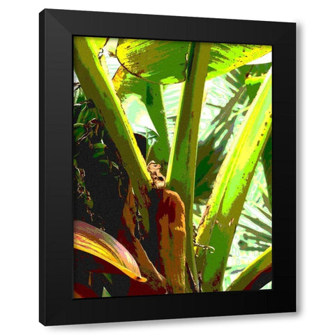 Banana II Black Modern Wood Framed Art Print by Franklin