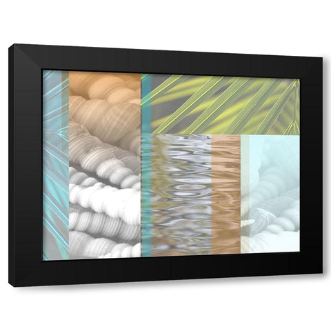 Beachside Black Modern Wood Framed Art Print by Franklin