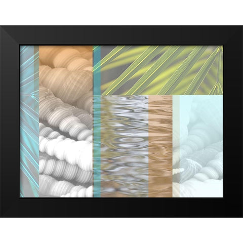 Beachside Black Modern Wood Framed Art Print by Franklin
