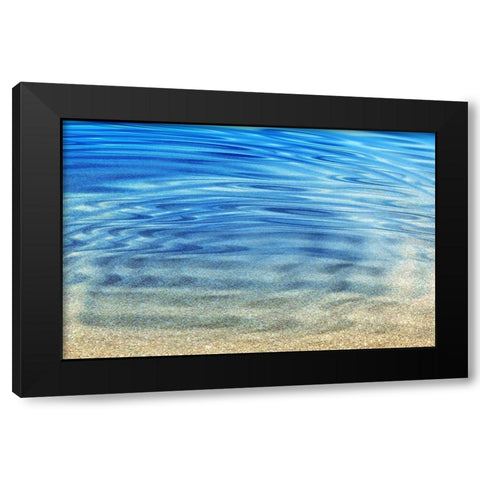 Golden Sand Black Modern Wood Framed Art Print with Double Matting by Franklin