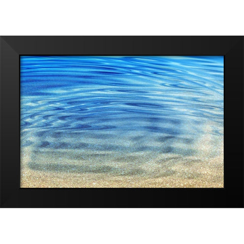 Golden Sand Black Modern Wood Framed Art Print by Franklin