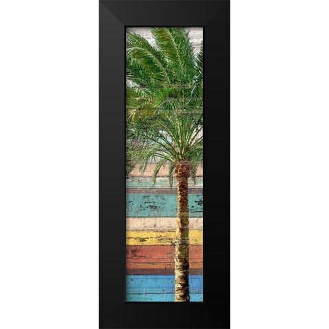 Palm Plank I Black Modern Wood Framed Art Print by Franklin