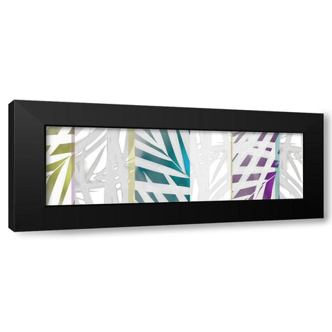 Palm Shapes I Black Modern Wood Framed Art Print with Double Matting by Franklin