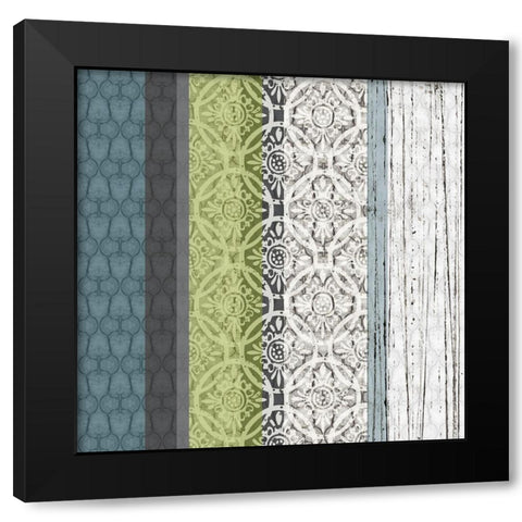 Panel A Black Modern Wood Framed Art Print with Double Matting by Franklin