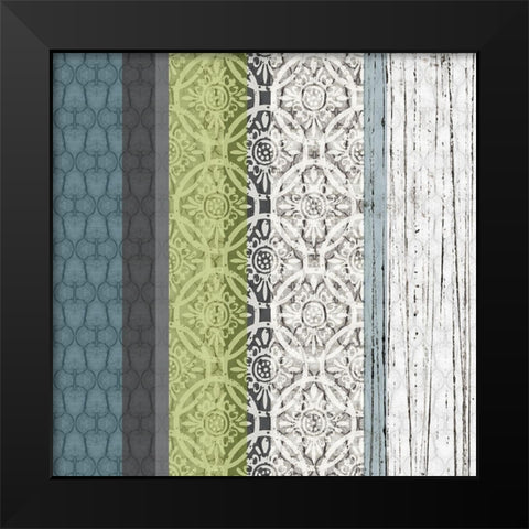Panel A Black Modern Wood Framed Art Print by Franklin