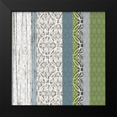 Panel B Black Modern Wood Framed Art Print by Franklin