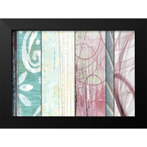 Spring Accents Black Modern Wood Framed Art Print by Franklin