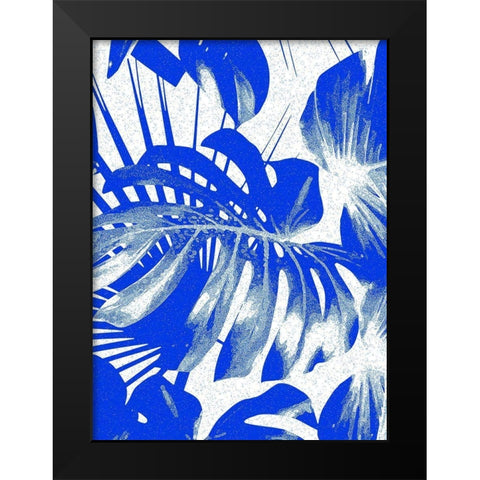 Tropical Blue IV Black Modern Wood Framed Art Print by Franklin