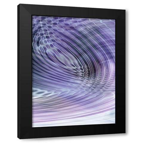 Movement III Purple Black Modern Wood Framed Art Print with Double Matting by Franklin
