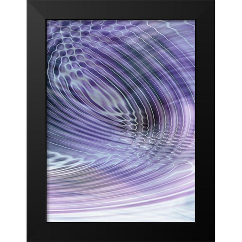 Movement III Purple Black Modern Wood Framed Art Print by Franklin