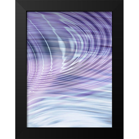 Movement IV Purple Black Modern Wood Framed Art Print by Franklin