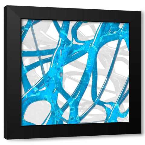 Syrup Flow II Black Modern Wood Framed Art Print with Double Matting by Franklin