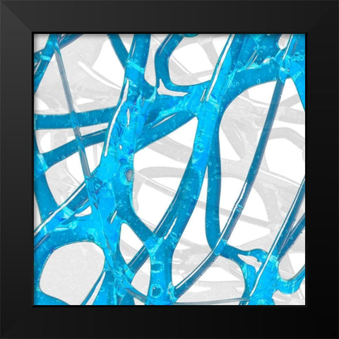 Syrup Flow II Black Modern Wood Framed Art Print by Franklin