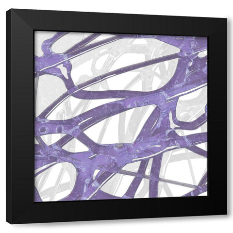 Syrup Flow III Black Modern Wood Framed Art Print with Double Matting by Franklin