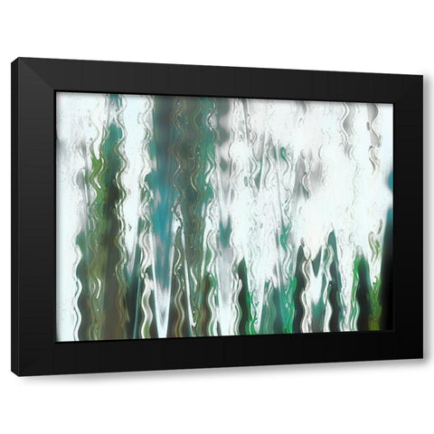 Angler Blur I Black Modern Wood Framed Art Print with Double Matting by Franklin