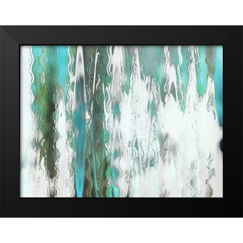 Angler Blur II Black Modern Wood Framed Art Print by Franklin