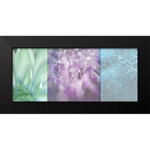 Morning Mist Plum Black Modern Wood Framed Art Print by Franklin