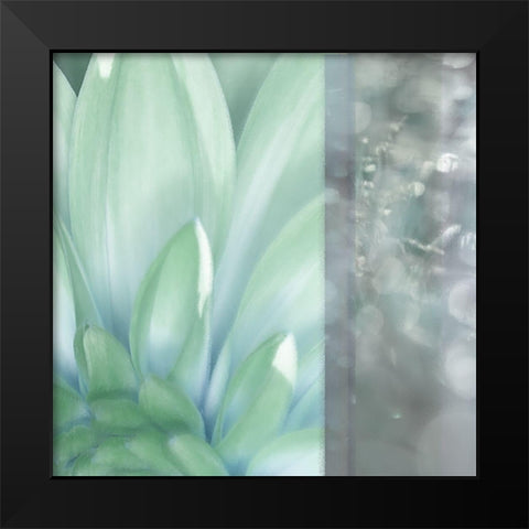 Morning Mist Square Black Modern Wood Framed Art Print by Franklin