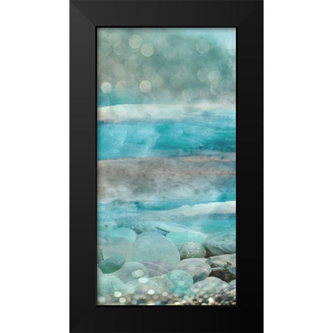 Beach Cove II Black Modern Wood Framed Art Print by Franklin