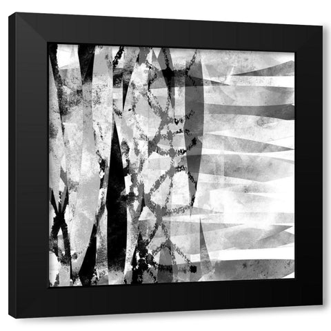 Black and White I Black Modern Wood Framed Art Print with Double Matting by Franklin