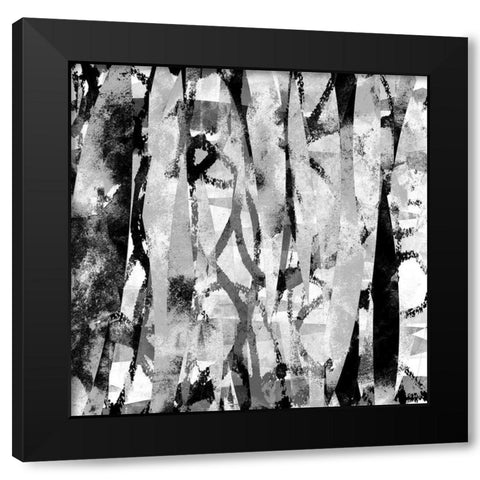 Black and White II Black Modern Wood Framed Art Print with Double Matting by Franklin