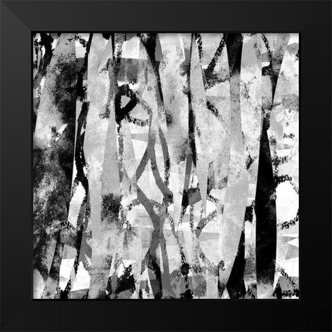 Black and White II Black Modern Wood Framed Art Print by Franklin