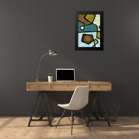 Interlace I Black Modern Wood Framed Art Print by Franklin