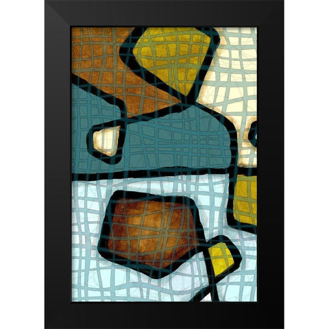 Interlace I Black Modern Wood Framed Art Print by Franklin