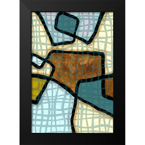 Interlace II Black Modern Wood Framed Art Print by Franklin