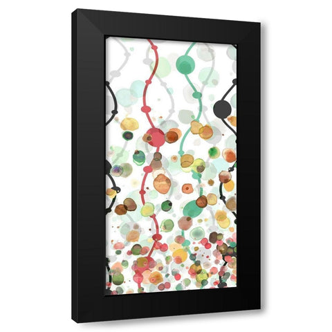 Sprinkles Warm I Black Modern Wood Framed Art Print with Double Matting by Franklin