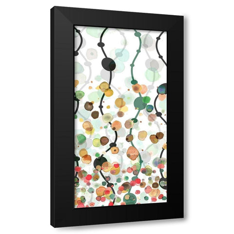 Sprinkles Warm II Black Modern Wood Framed Art Print with Double Matting by Franklin