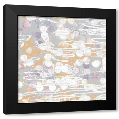 Tangled Gray II Black Modern Wood Framed Art Print with Double Matting by Franklin