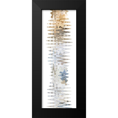 Wavy I Black Modern Wood Framed Art Print by Franklin