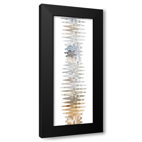 Wavy II Black Modern Wood Framed Art Print with Double Matting by Franklin
