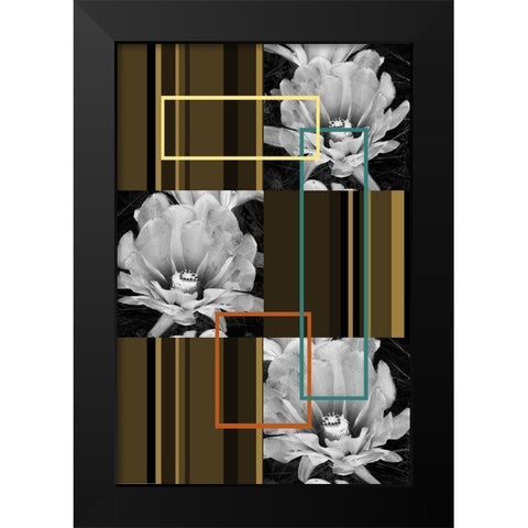 Contempo I Black Modern Wood Framed Art Print by Simons