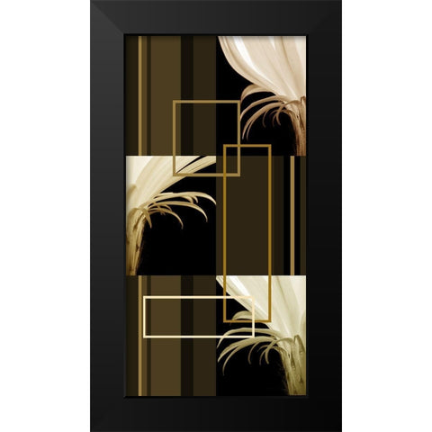 Contempo III Black Modern Wood Framed Art Print by Simons