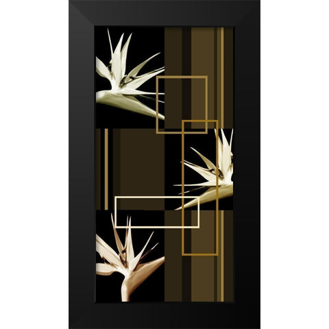 Contempo IV Black Modern Wood Framed Art Print by Simons