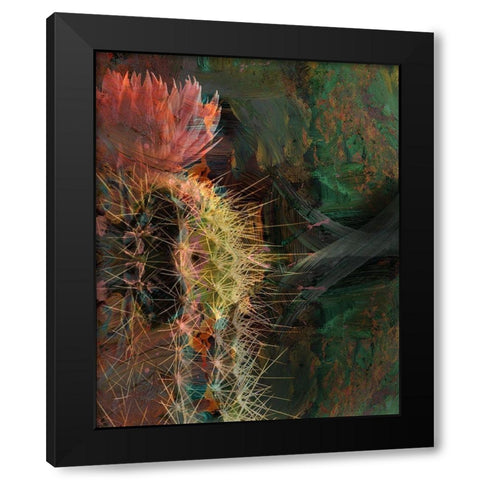 Desert Beauty Black Modern Wood Framed Art Print by Simons