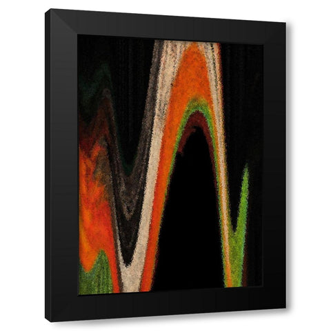 Dow Jones Black Modern Wood Framed Art Print with Double Matting by Simons