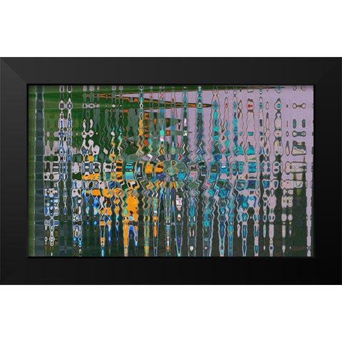 Eye of the Storm Black Modern Wood Framed Art Print by Simons