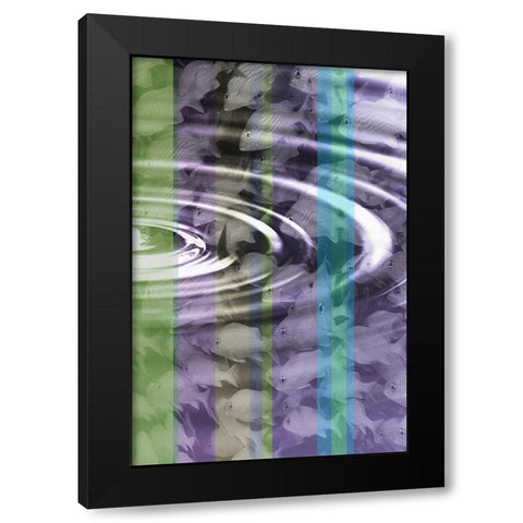 Follow the Leader II Black Modern Wood Framed Art Print with Double Matting by Simons