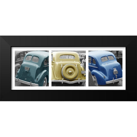 Jalopies Black Modern Wood Framed Art Print by Simons