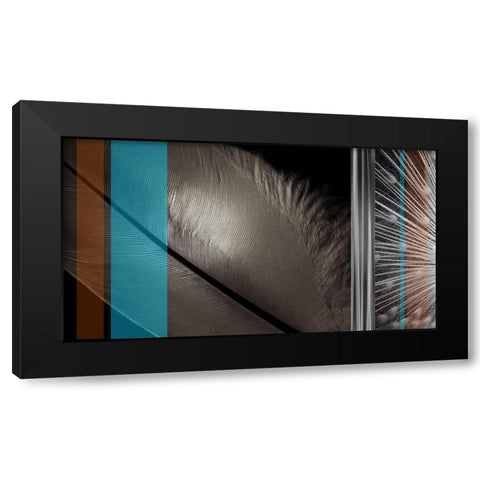 Light as a Feather I Black Modern Wood Framed Art Print with Double Matting by Simons