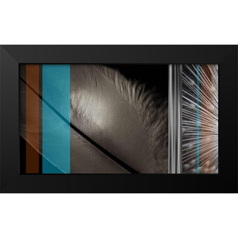 Light as a Feather I Black Modern Wood Framed Art Print by Simons