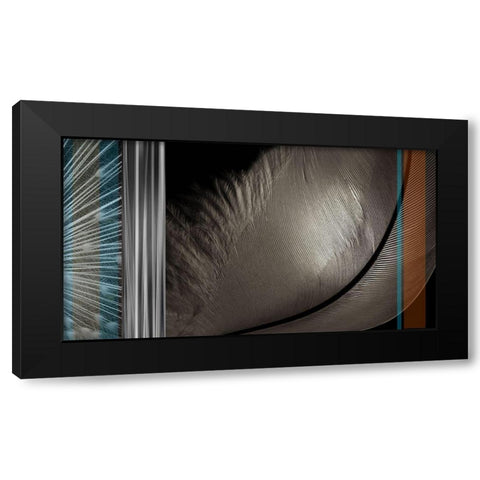 Light as a Feather II Black Modern Wood Framed Art Print with Double Matting by Simons