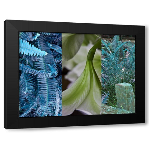 Nature in Azure I Black Modern Wood Framed Art Print by Simons