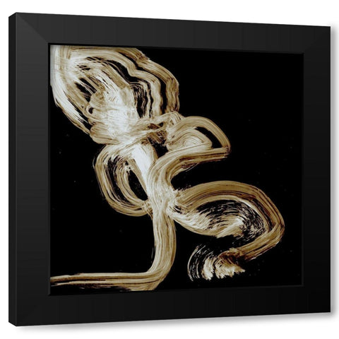 Passe Black Modern Wood Framed Art Print by Simons