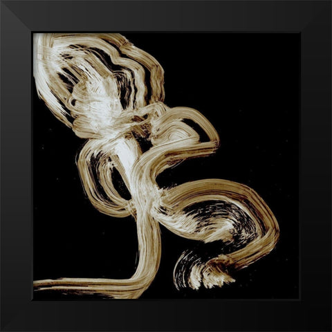 Passe Black Modern Wood Framed Art Print by Simons