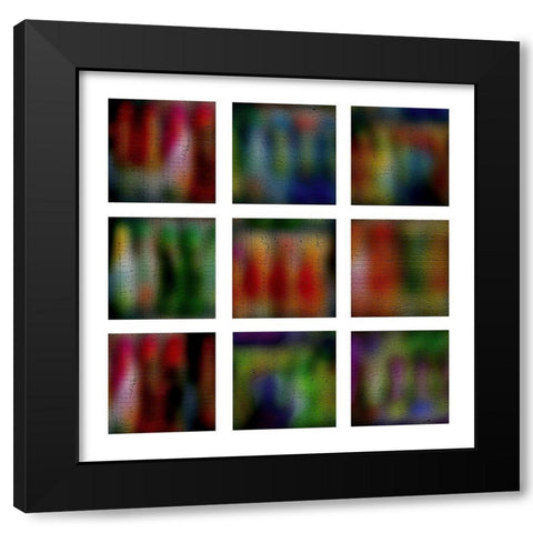 Rainbow Panes I Black Modern Wood Framed Art Print with Double Matting by Simons