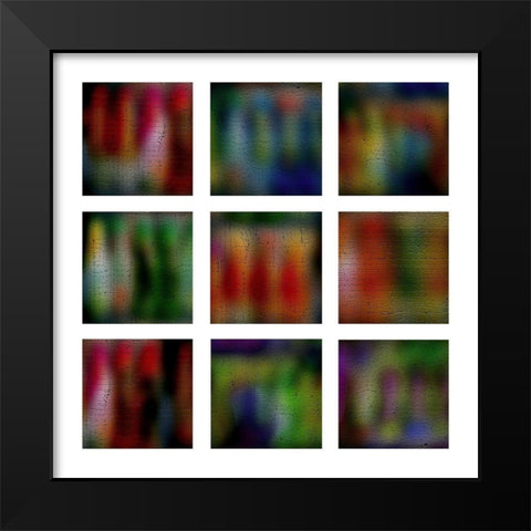 Rainbow Panes I Black Modern Wood Framed Art Print by Simons